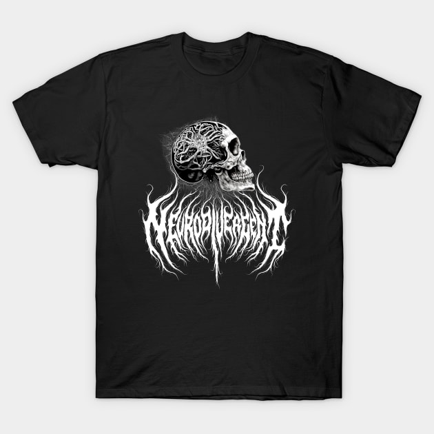 neurodivergent death metal design T-Shirt by Tmontijo